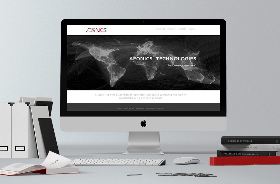 Diseño de página web Aeonics Technologies